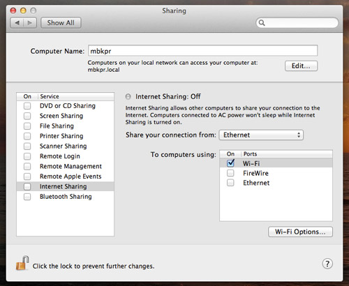 How to share Internet connection on a mac – MacTip